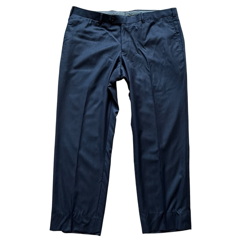 J. Hilburn Men's x Loro Piana 100% Wool Dress Pants Size 40 Navy Classic Fit